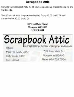 scrapbook attic