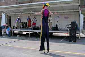 stilt walker