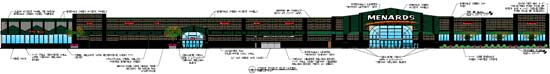 Menards store front plan