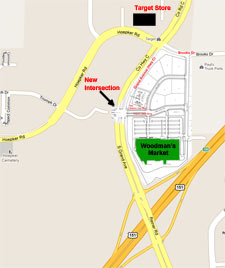 property layout for Woodman's and Prairie Lakes Shopping Center